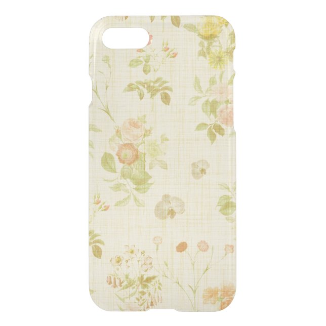 Floral 1 iPhone 8/7 Clearly™ Deflector Case (Back)
