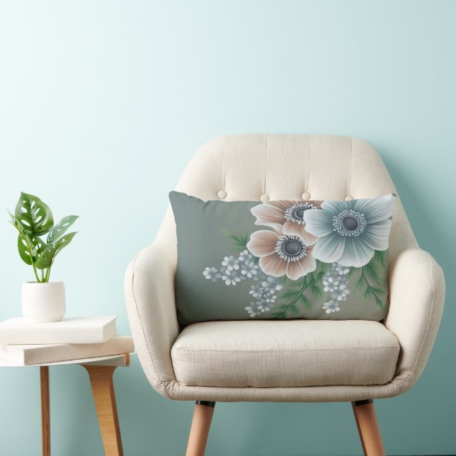 Floral 1 lumbar pillow (Chair)