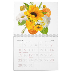 Floral 2026 Calendar