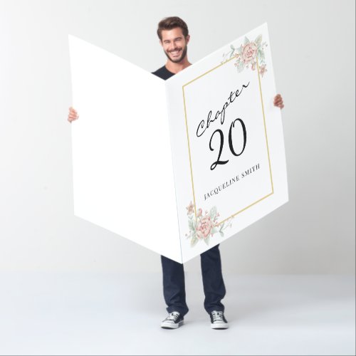 Floral 20th Birthday Giant