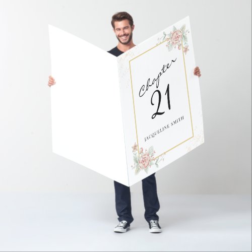Floral 21st Birthday Giant  Card