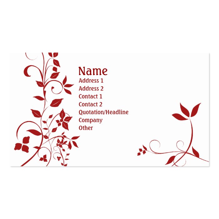 Floral 22 business card templates