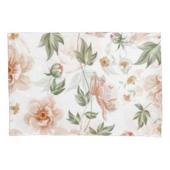 Floral 30 Pillowcase by Strangeart2015 at Zazzle