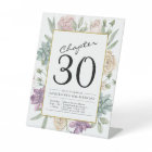 Floral 30th Birthday Invitation
