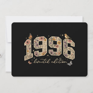 Floral 30th Birthday Limited Edition 1996 Invitation