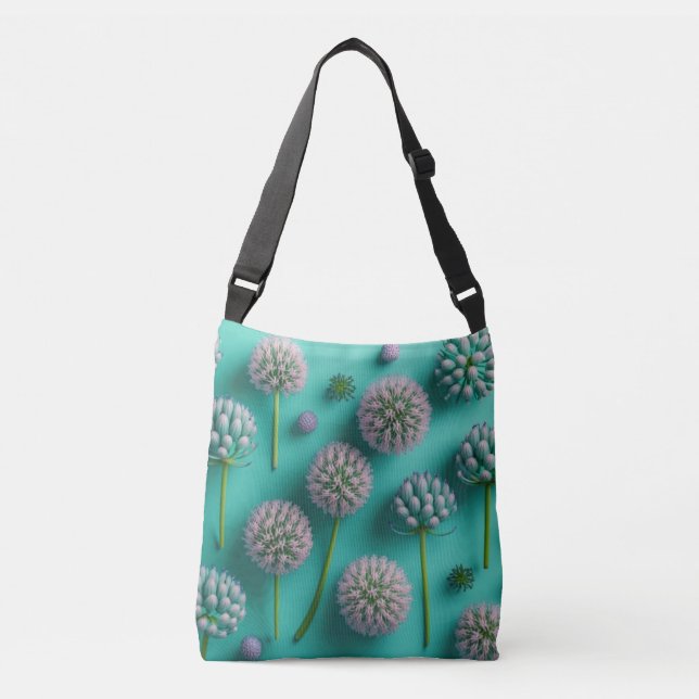 Floral 3D Pattern Crossbody Bag (Front)