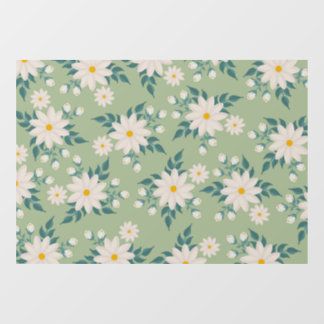 Floral 40" * 28" Window Cling