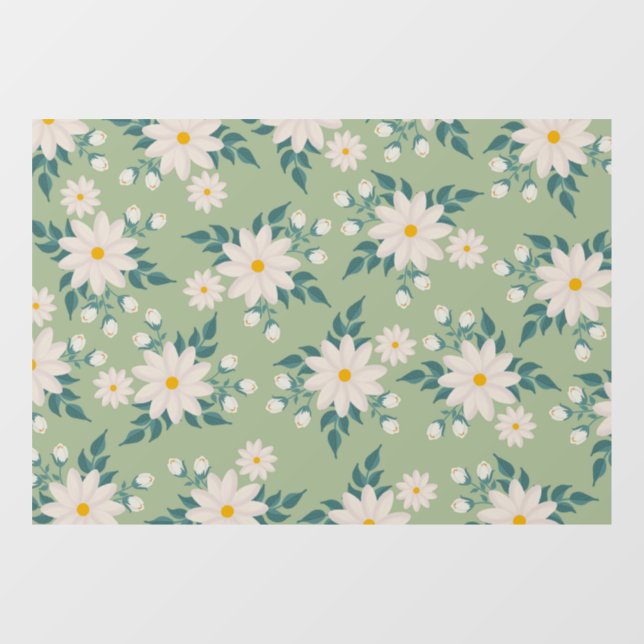 Floral 40" * 28" Window Cling (Sheet)