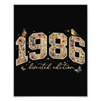 Floral 40th Birthday Limited Edition 1986