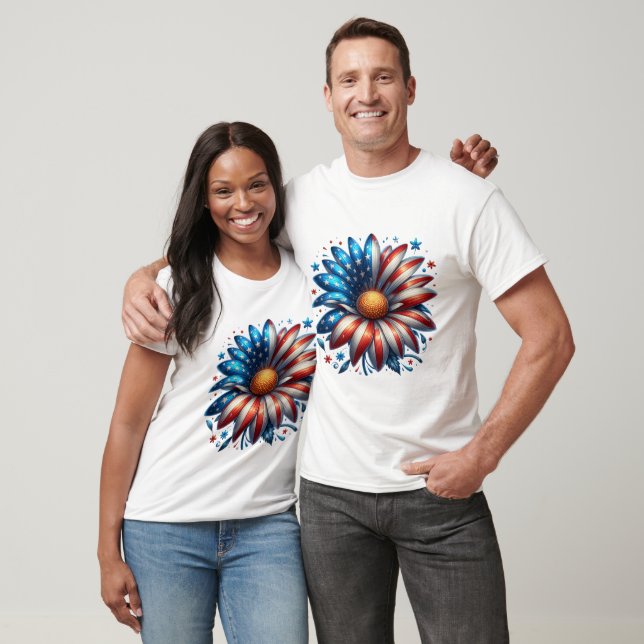 Floral 4th of July T-Shirt (Unisex)