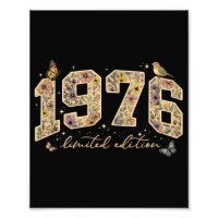 Floral 50th Birthday Limited Edition 1976