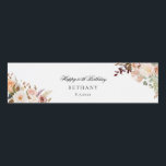 Floral 60th Birthday Party Custom Water Bottle Label<br><div class="desc">Botanical Pastel Floral 60th Birthday Party Water Bottle Label you can easily customize with the party details by clicking the "Personalize" button. Featuring modern floral bouquet succulent and script modern typography. Perfect for a surprise party for any milestone celebration</div>
