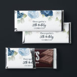 Floral 80th Birthday Dusty Blue Script Party Hershey Bar Favors<br><div class="desc">Floral 80th Birthday Floral Dusty Blue Party Hershey Bar Favors that you can easily edit for a special birthday celebration by clicking the "Personalize" button.</div>
