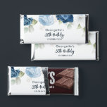 Floral 80th Birthday Dusty Blue Script Party Hershey Bar Favors<br><div class="desc">Floral 80th Birthday Floral Dusty Blue Party Hershey Bar Favors that you can easily edit for a special birthday celebration by clicking the "Personalize" button.</div>
