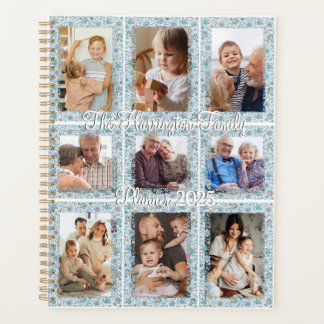 Floral 9 photo collage planner