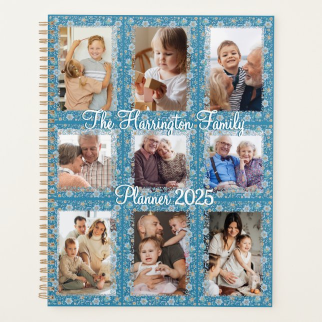 Floral 9 photo collage planner (Front)