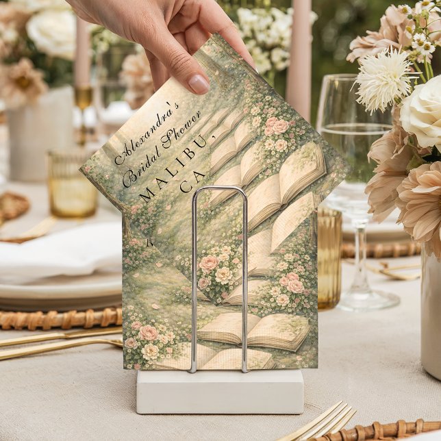 Floral A New Chapter Bridal Shower Napkins (Creator Uploaded)