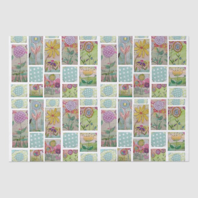 Floral Abstract-9Tissue Paper (Front)