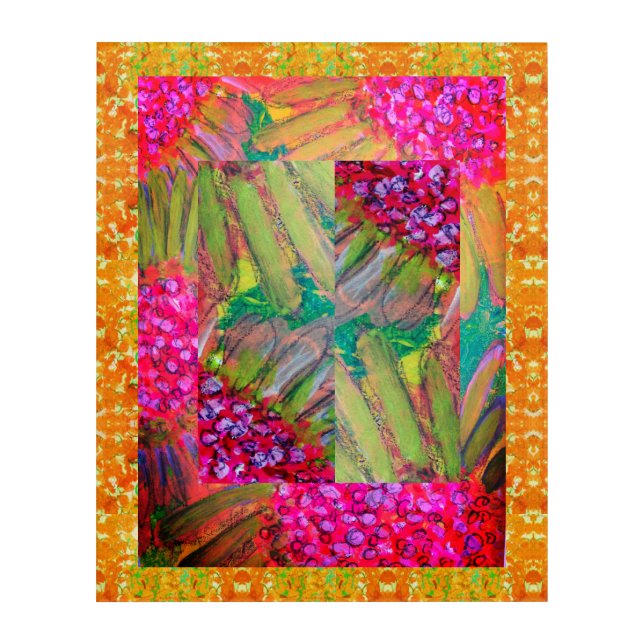 Floral Abstract Art (Front)