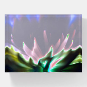 Floral Abstract Art Paperweight