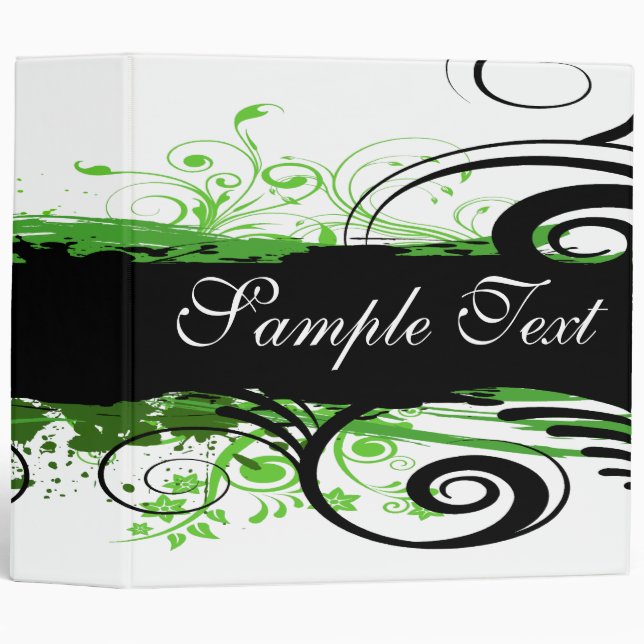 Floral Abstract Binder (Front/Spine)