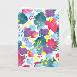 Floral Abstract Card