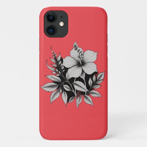 floral abstract iPhone 11 case