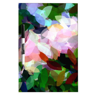 FLORAL ABSTRACT DRY ERASE BOARD