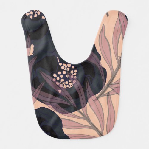 Floral abstract elegance artistic background baby bib