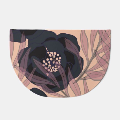 Floral abstract elegance artistic background doormat