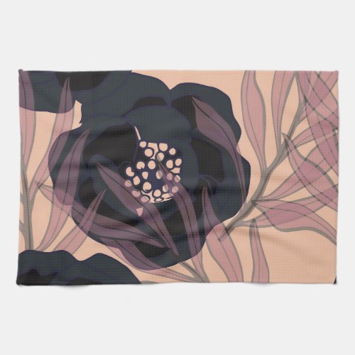 Floral abstract elegance artistic background kitchen towel