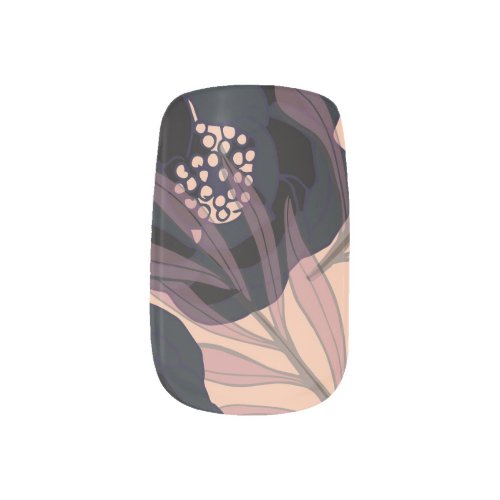 Floral abstract elegance artistic background minx nail art