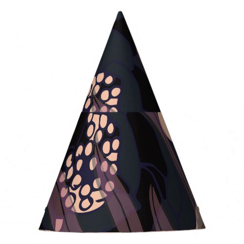 Floral abstract elegance artistic background party hat
