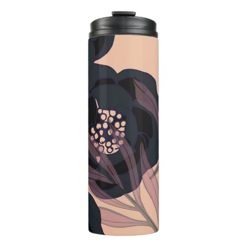 Floral abstract elegance artistic background thermal tumbler