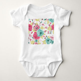 Floral Abstract Elegance Seamless Background. Baby Bodysuit