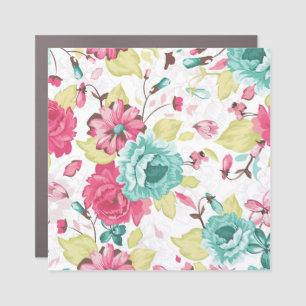 Floral Abstract Elegance Seamless Background. Car Magnet
