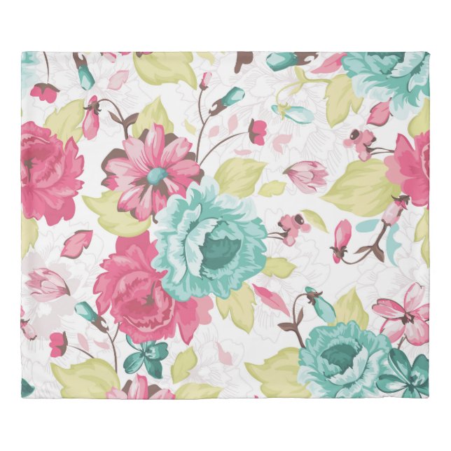 Floral Abstract Elegance Seamless Background. Duvet Cover (Front)