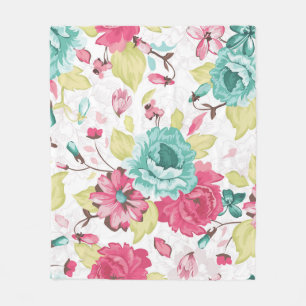 Floral Abstract Elegance Seamless Background. Fleece Blanket