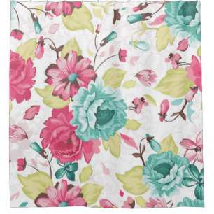 Floral Abstract Elegance Seamless Background. Shower Curtain