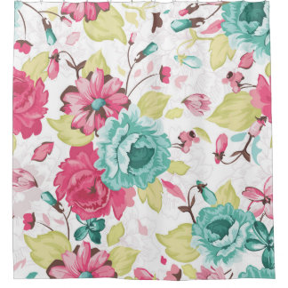 Floral Abstract Elegance Seamless Background. Shower Curtain