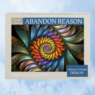 Floral Abstract Fractal 2026 Calendar