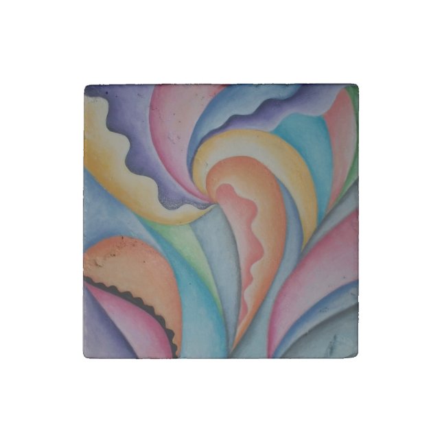Floral Abstract Garden Kitchen magnet (Front)