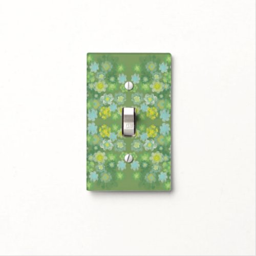 Floral Abstract Salty Watercolor Painting Pattern  Light Switch Cover