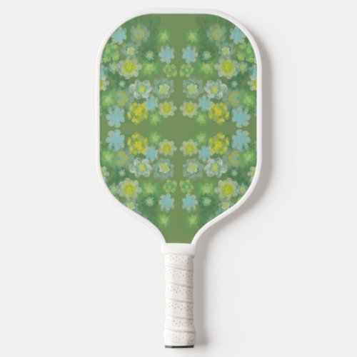 Floral Abstract Salty Watercolor Painting Pattern Pickleball Paddle
