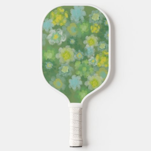 Floral Abstract Salty Watercolor Painting Pickleball Paddle
