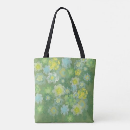 Floral Abstract Salty Watercolor Painting  Tote Bag