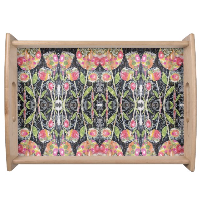 Floral Abstract- Serving Tray (Front)