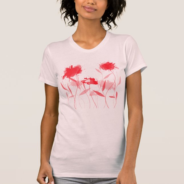 Floral abstract T-Shirt (Front)