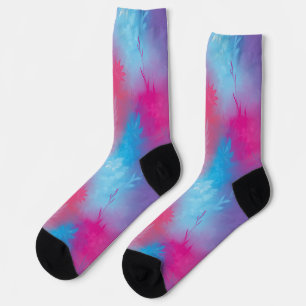 Floral abstraction socks