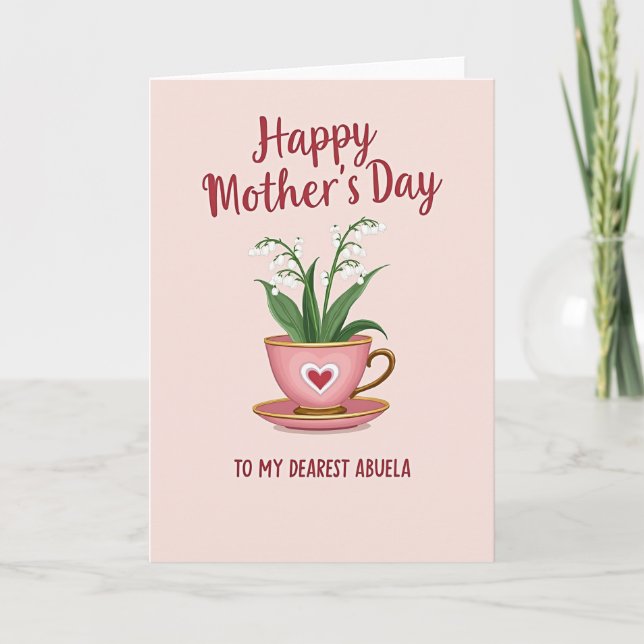 Floral Abuela Mothers Day Card (Front)